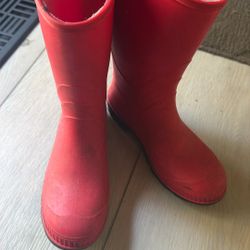 Kamik Rain Boots, Red, Size 3