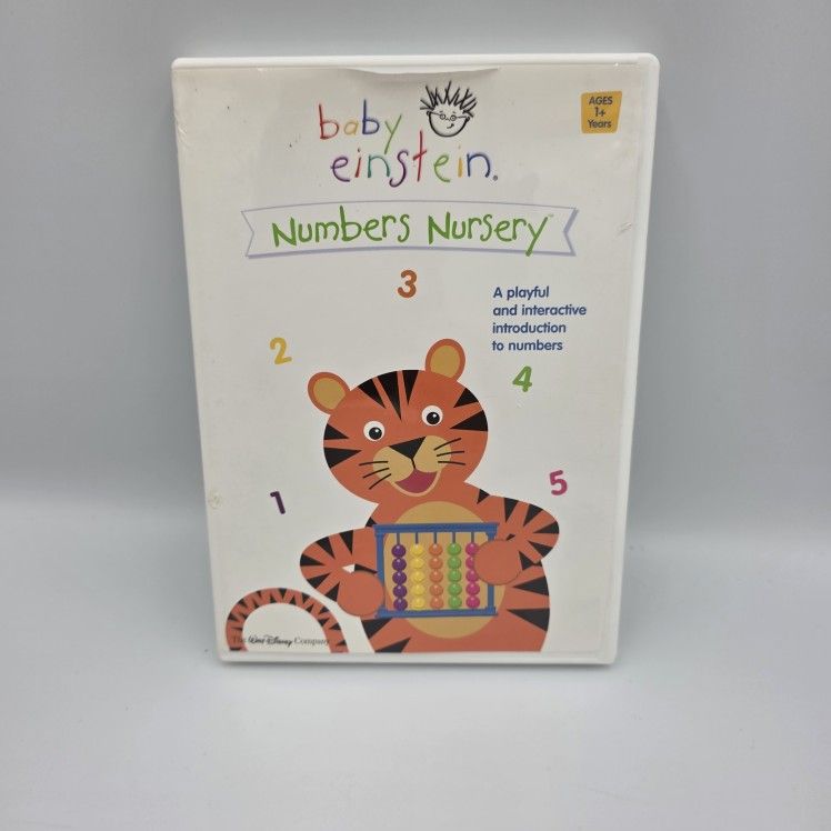 Disney Baby Einstein: Numbers Nursery (DVD, 2003) Ages 1+ Yr.