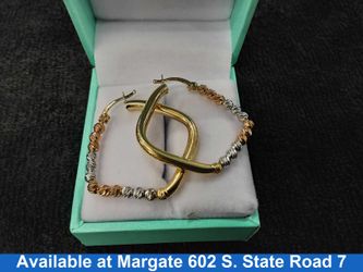 Bangle Earrings - Yellow Gold 14k (.585) 3.8 grams
