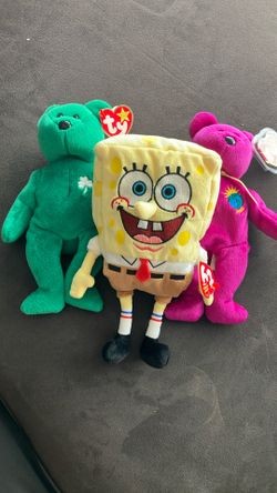 Ty Beenie Babies Figures SpongeBob Bears