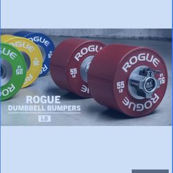 ROGUE DUMBBELL BUMPERS SET OF 25LBS