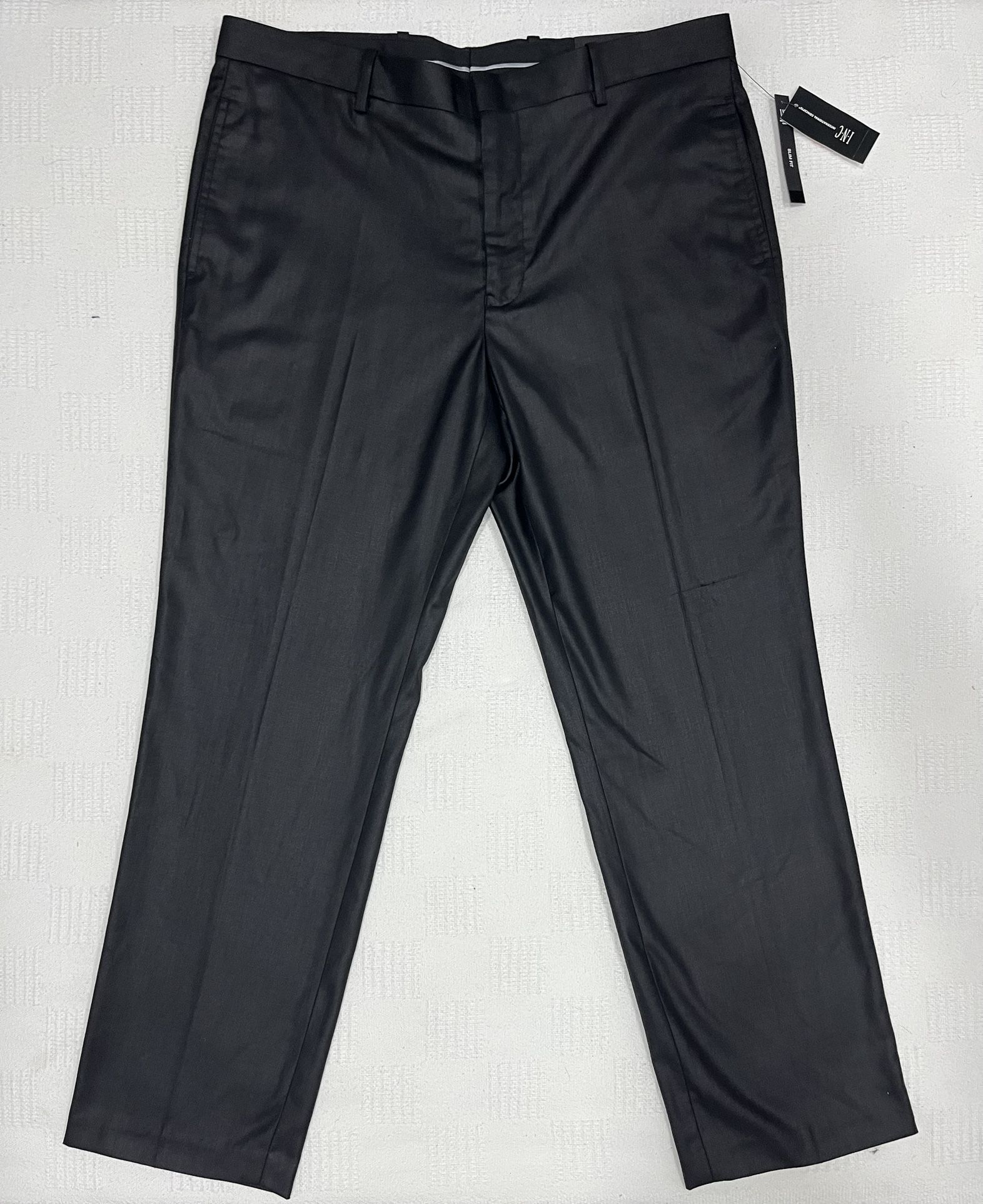 INC Black Dress Pants Slim Fit Flat Men's 33W x 30L International Concept NWT