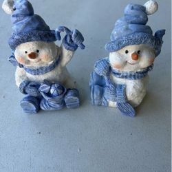 Two 5” Holiday Snowmen 