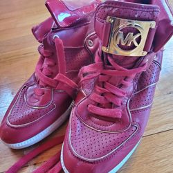 MK Wedge Heel Sneaker Shoes Size 10