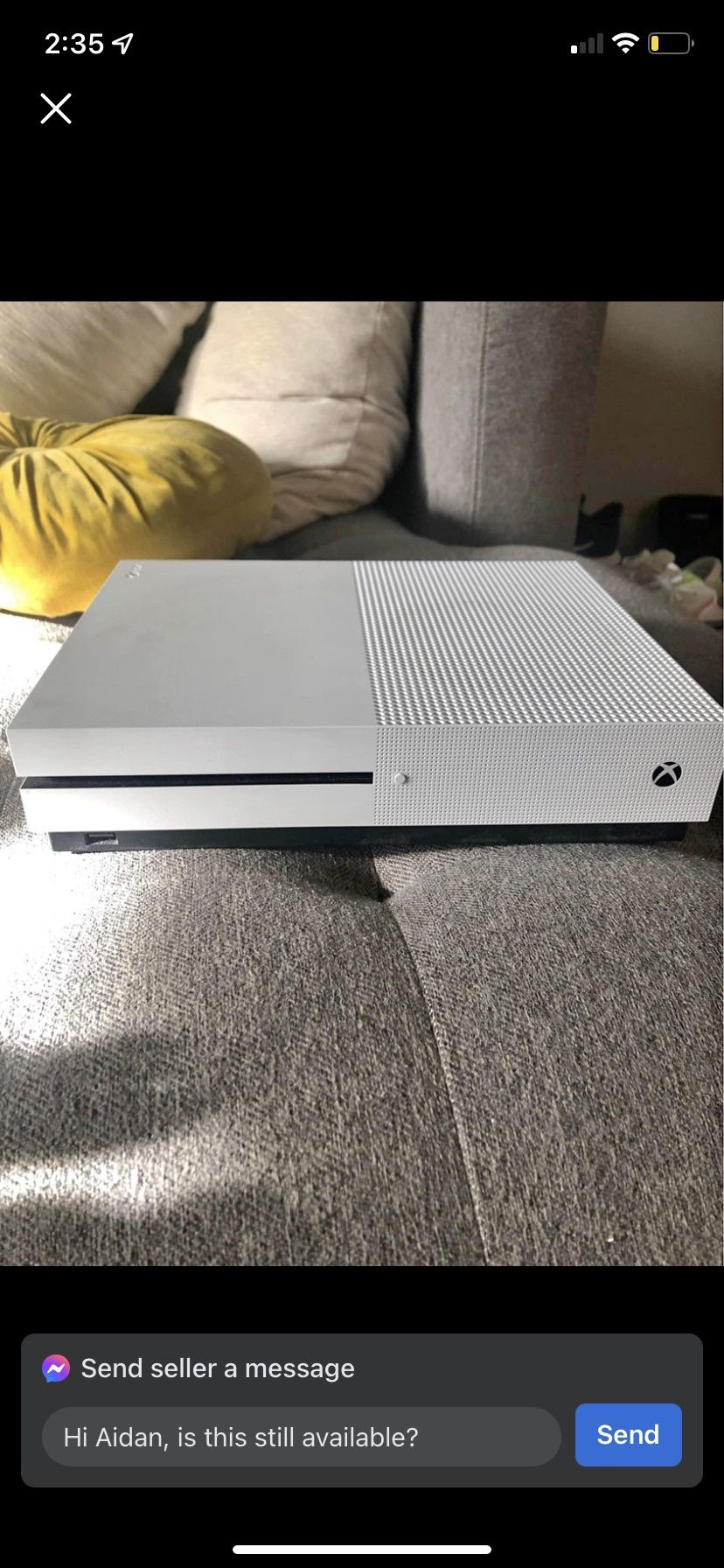 Xbox 1 White With Controller And All Wires. Used