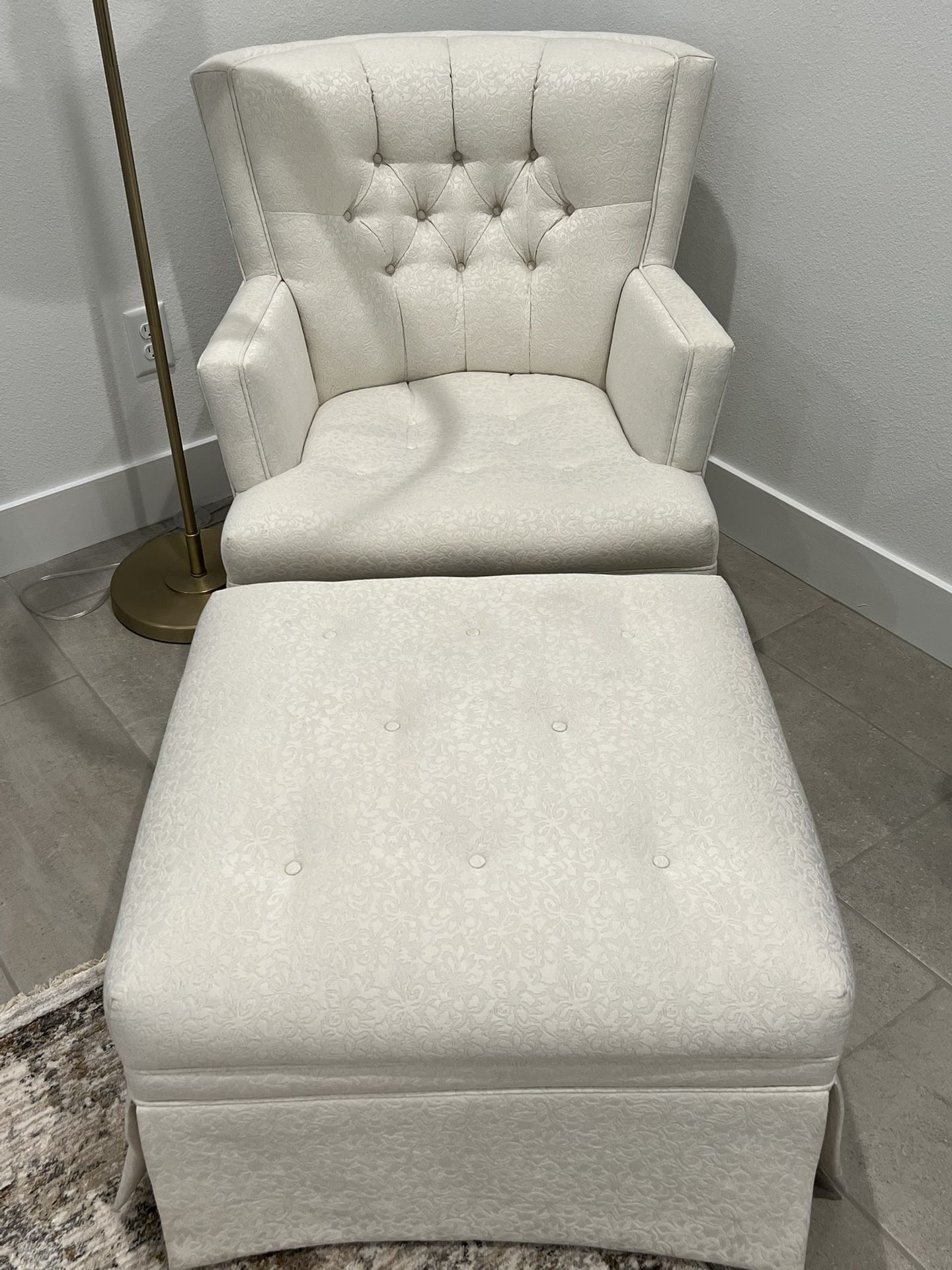 Antique Chair & Ottoman