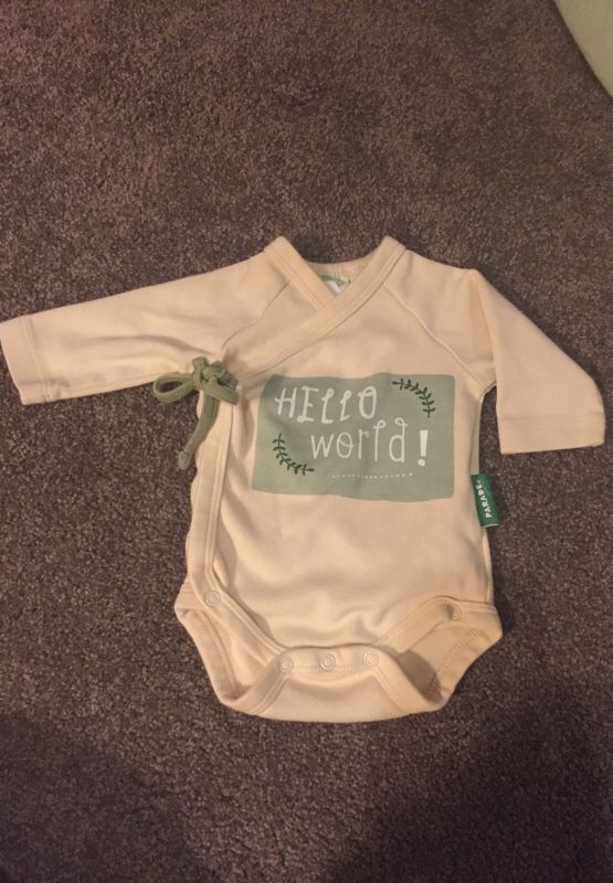 0-3 months organic onesie