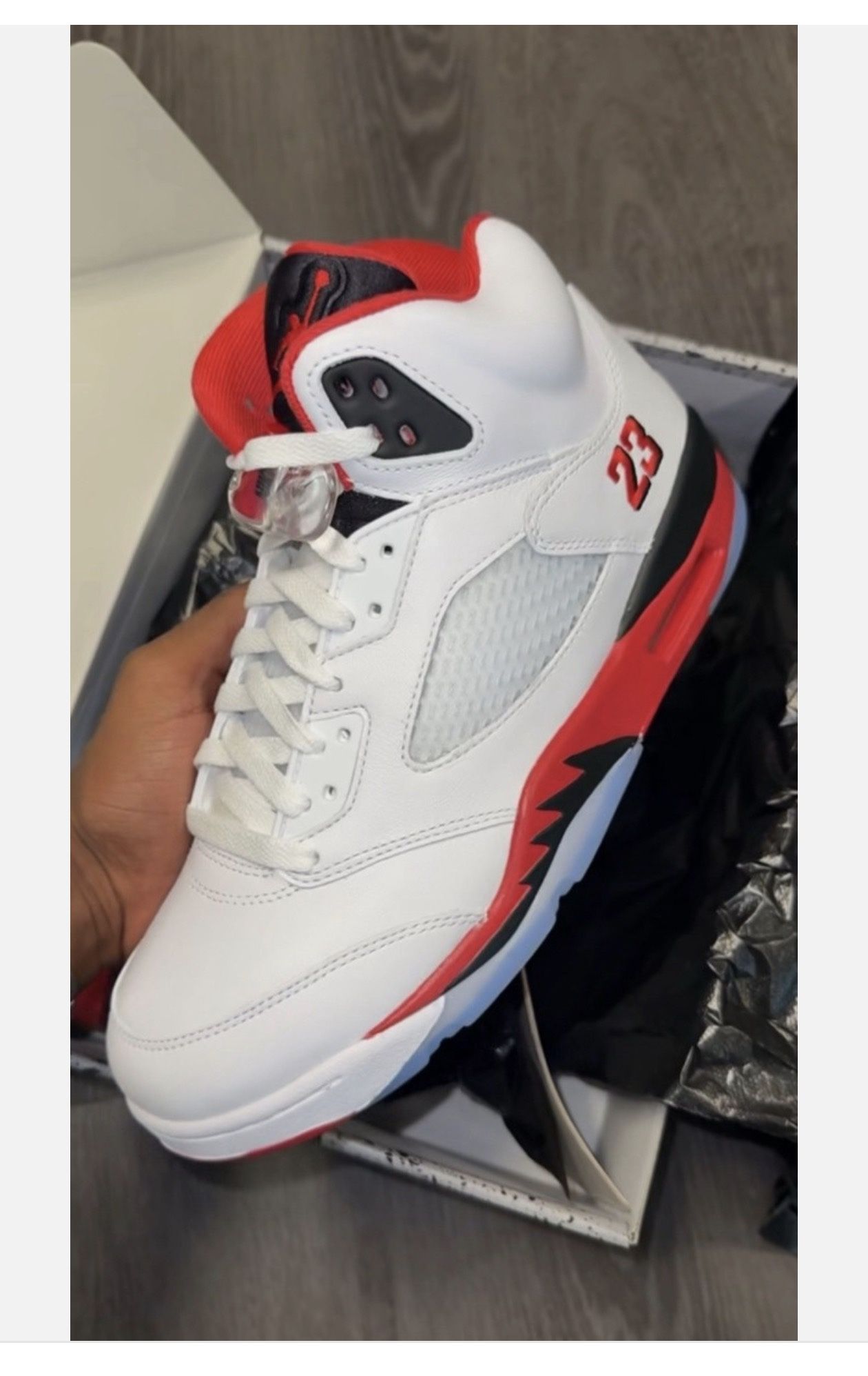 AIR JORDAN 5 RETRO "FIRE RED”