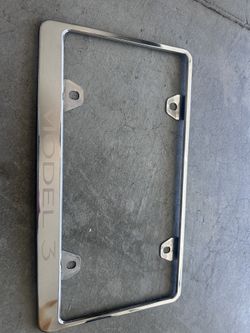 Tesla Model 3 License Plate Frame