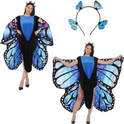 Butterfly Costume for Adult Butterfly Wings Halloween Colorful Wings Costumes Funny Fancy Dress Cosplay