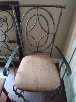 Glass table and 4 chairs