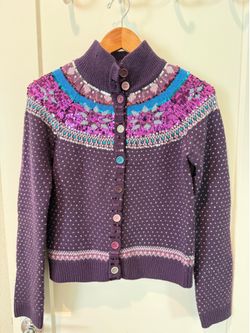 French Connection Women’s Wool Sequin Cardigan (Size Small)
