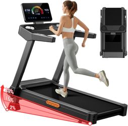 4.0HP Folding Treadmill with 20% Auto Incline  Bring the gym home with the powerful UMAY Auto Incline Treadmill. Designed for serious performance, it 
