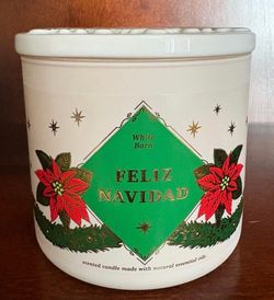 Feliz Navidad Bath and Body Works 3 wick Candle