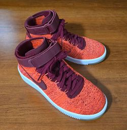 Nike Air Force 1 Flyknit Crimson Red