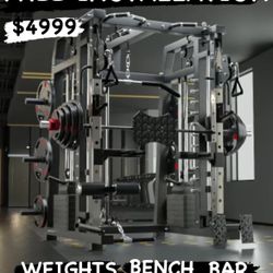 💥❗️FREE ASSEMBELY/DELIVERY🚚💥❗️SM 300 BUNDLE✅ WEIGHT SET✅  HEAVY DUTY Ad-BENCH✅ 7ft BARBELL✅💥🔥