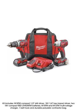 Milwaukee Drill Gun Set