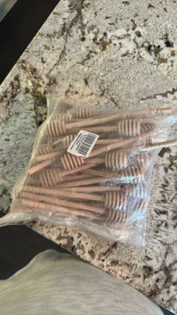 50 Wooden Honey Dipper Sticks – New