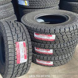 31x10.50/15 A/T Landspider new tires including install and balance