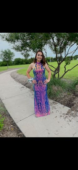 Colorful prom dress