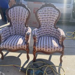 Antique Wood Chairs 