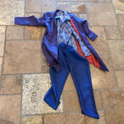 Deluxe Kids 3-piece Batman Joker Costume Size 12 14
