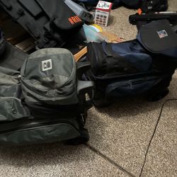 Bowling balls  roller bag and balls