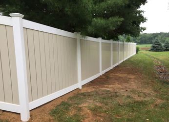 Two Tone Vinyl Fence