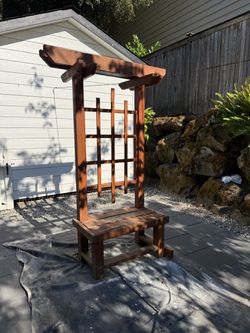 Garden Trellis Bench