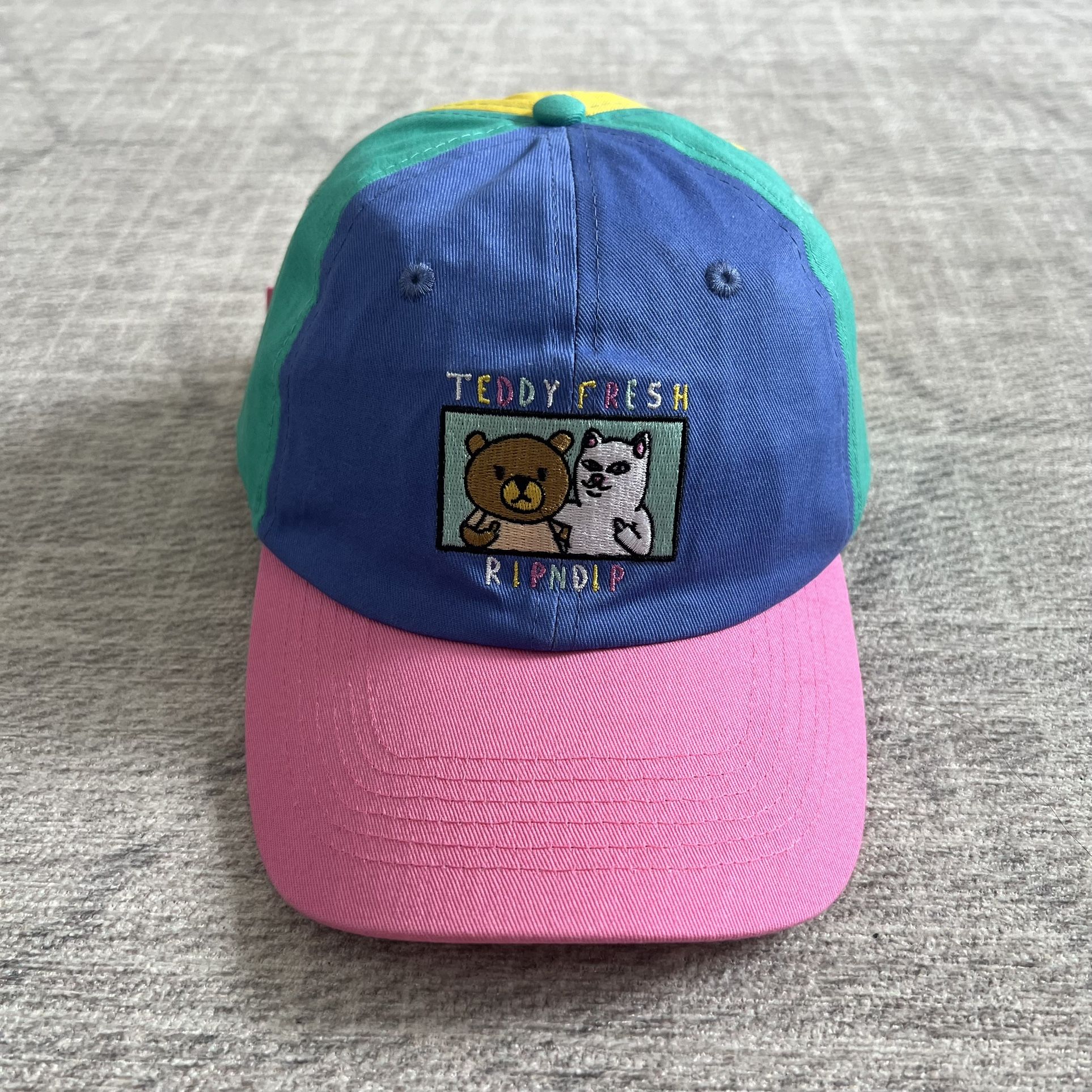 Teddy Fresh x RipNdip Zumiez Men’s Color Block Skater Adjustable Dad Hat