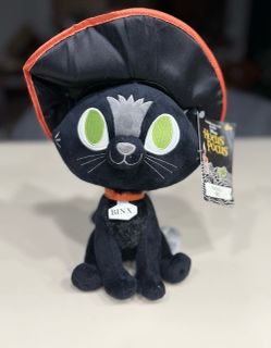 NWT Disney Store Disneyland Hocus Pocus Halloween Thackery Binx Cat Plush 15”