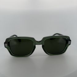 Burberry Eldon Green Sunglasses Retro Minimalist Look B 4349