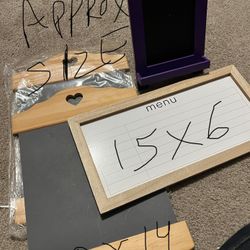 4 New Boards. Chalk Boards And Menu Board 