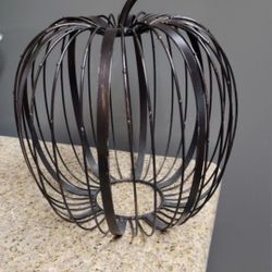 Metal Pumkin Decor