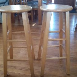 Wooden Stools, Cross Posted, North Riverside 