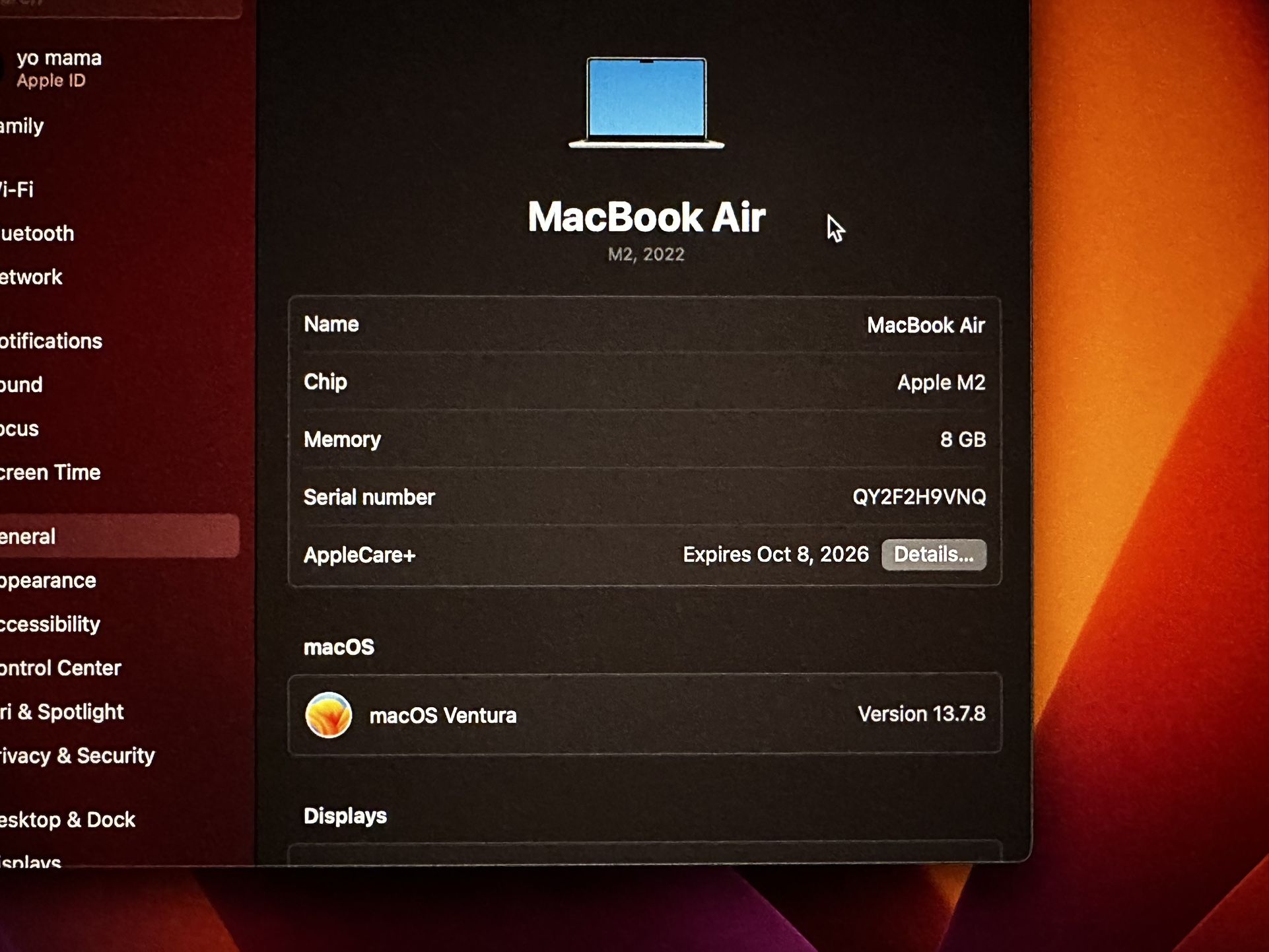 MacBook Air 13.6” M2 (2022) 