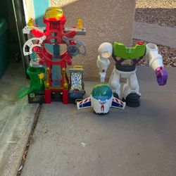 Iron Man And Buzz Lightyear Toy Towers