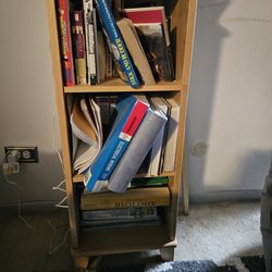 Real wood bookcase