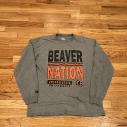 2000s Y2K Oregon State beavers University grey long sleeve shirt #college #beavers  Size large