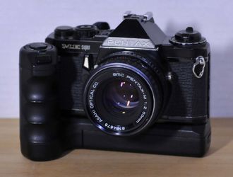 PENTAX ME SUPER 35mm Kit w/ 50MM LENS & AUTO WINDER