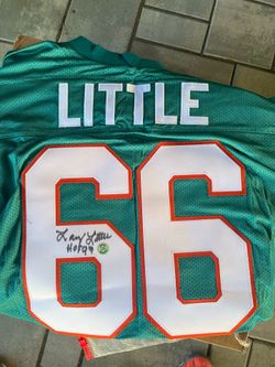 Larry Little Signed Jersey HOF 93