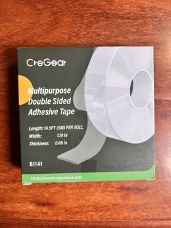 Double Sided Tape Heavy Duty,Extra Strong Sticky Double Sided Mounting Tape,1.18" x 198",Clear Adhesive Poster Wall Tape for Decoration