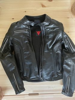 Womens Dianese Motorcycle Leather Jacket Size 40