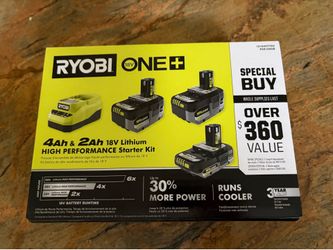 Ryobi Charger and Batteries
