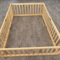 Wood Floor Bed Twin Size