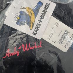 KAWS x Uniqlo Warhol UT Graphic T-shirt Black Size L, XL NWT
