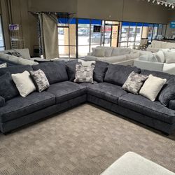 Big Comfy Black Sectional 
