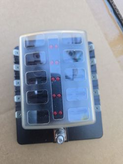 10 slot fuse box boat golf cart etc