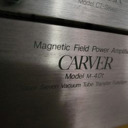 Carver M-4.0t Power Amplifier w/ Carver Tuner