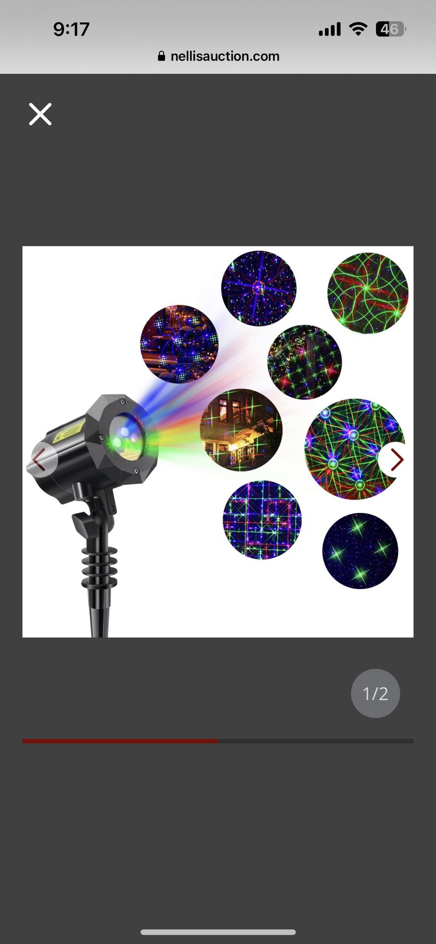 Poeland 8 Patterns Christmas Laser Projector Lights, Outdoor Garden Decorative Lights With Remote Control And Security Lock For Indoor Outdoor Home Ga